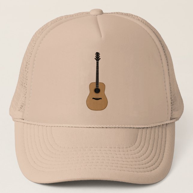 A lovely guitar trucker hat (Front)