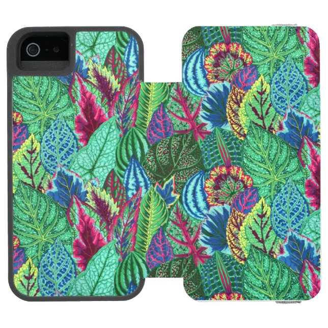 A Lovely Philip Jacobs Fabric Coleus iPhone case Incipio iPhone Wallet Case (Folio Open)