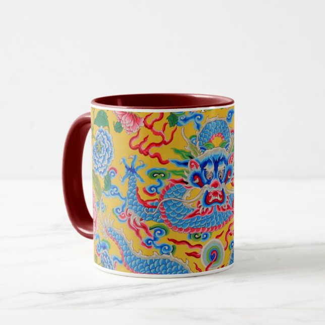 A Lovely Philip Jacobs Fabric Dragon Mug (Front Left)