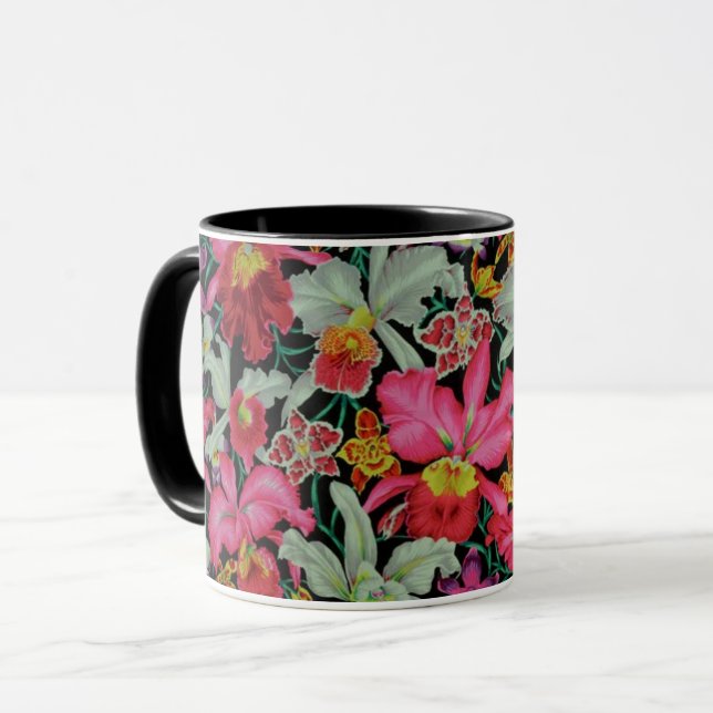 A Lovely Philip Jacobs Fabric Orchid Mug (Front Left)