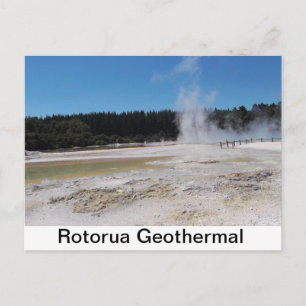 A lovely postcard of the Rotorua Geothermal area