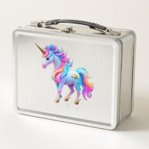 A Lovely Unicorn Sticker 1 Metal Lunch Box