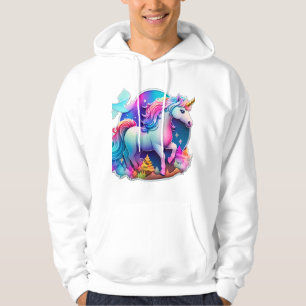 A Lovely Unicorn Sticker Hoodie