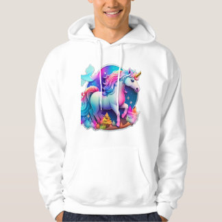 A Lovely Unicorn Sticker Hoodie