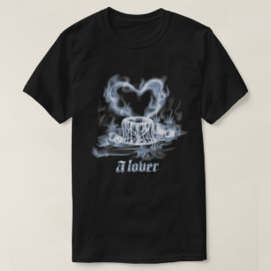 A Lover - Ethereal Smoke Art Heart Illustration T-Shirt