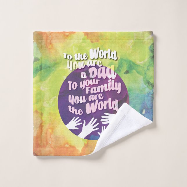 A loving Dad Wash Cloth (Wash Cloth)