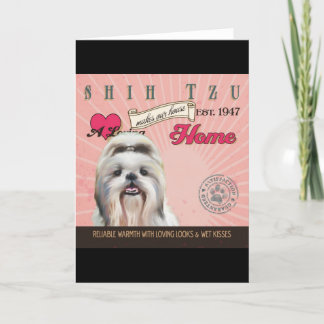 A Loving Shih Tzu Makes Our House Home Holiday Card
