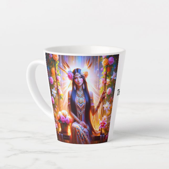 A Loving Sip to Brighten Your Day -  Latte Mug (Left Angle)