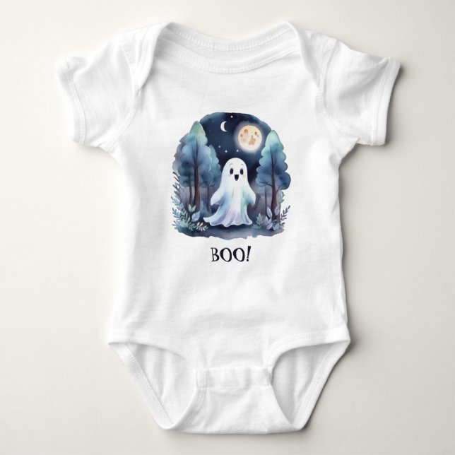 A Low Ghost in the Forest Baby Bodysuit (Front)