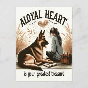 A Loyal Heart And A Faithful Friend Postcard