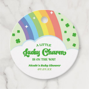 A Lucky Charm St. Patrick's Day Baby Shower Favour Tags