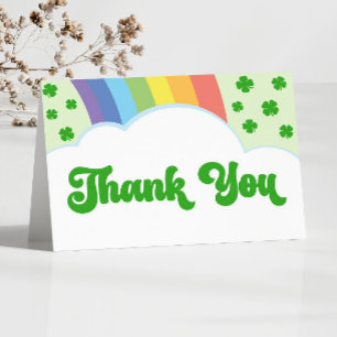 A Lucky Charm St. Patrick's Day Birthday Party Thank You Card