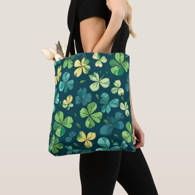 a lucky four-leaf clover bag (Close Up)