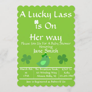 A Lucky LassIs On HerWay? Invitation