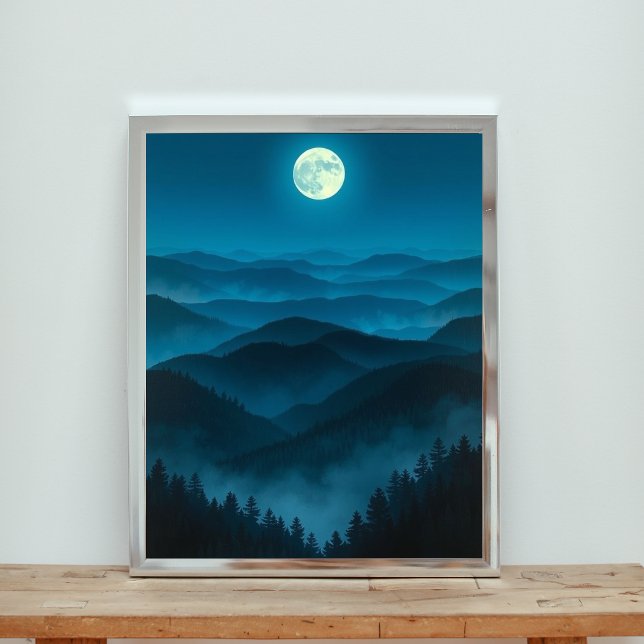 A Luminous Full Moon Illuminating Poster (Creator Uploaded)