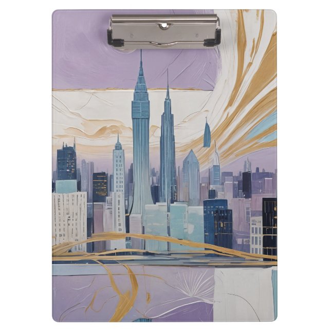 A Lunar Cityscape Clipboard (Front)