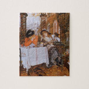 A Luncheon (Le Dejeuner) by James Tissot Jigsaw Puzzle
