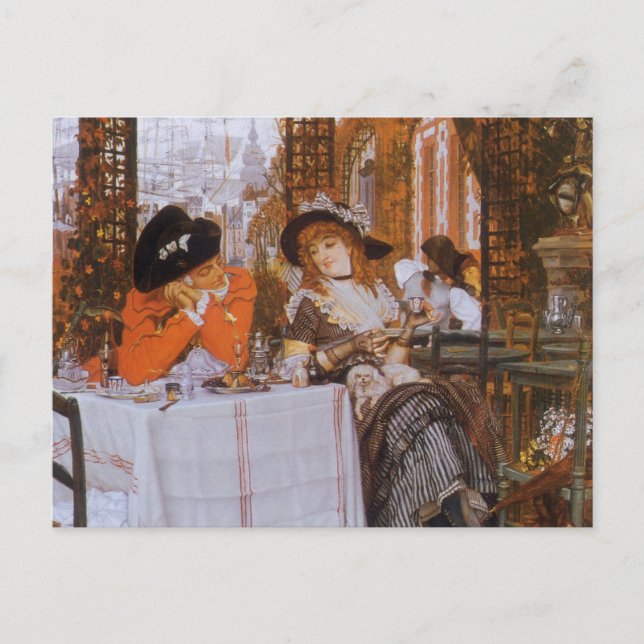 A Luncheon (Le Dejeuner) by James Tissot Postcard (Front)