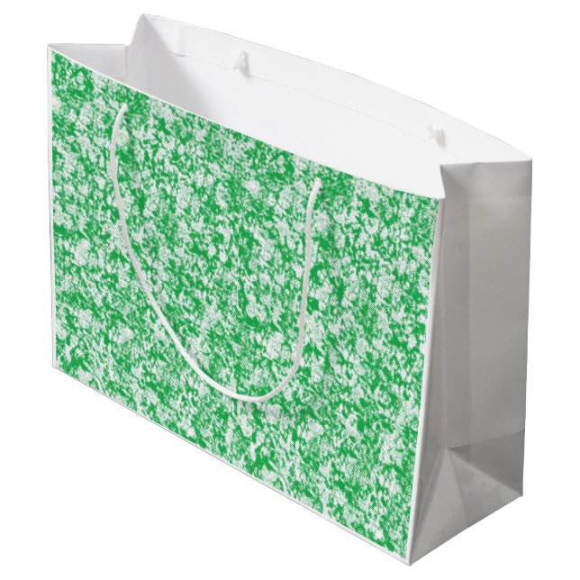 A lush, green fern with delicate, arching fronds f large gift bag (Back Angled)