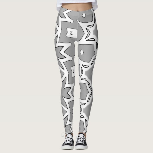 A luxurious abstract "Ratti_Creative_Arts" Legging (Front)