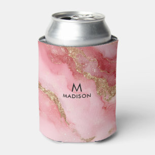 A luxurious pink marble background can cooler