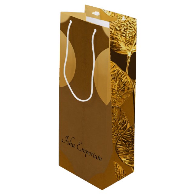 A Luxurious Wine Gift Bag (Front Angled)