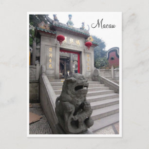 a-ma temple entrance postcard