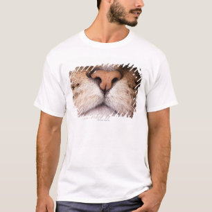 A macro image of a cat's nose and mouth. T-Shirt