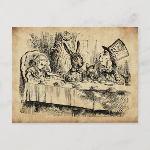 A Mad Tea-Party (1865) by John Tenniel Postcard
