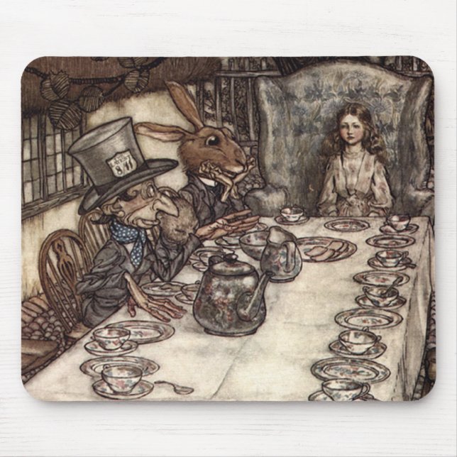 A Mad Tea-Party Mouse Pad (Front)