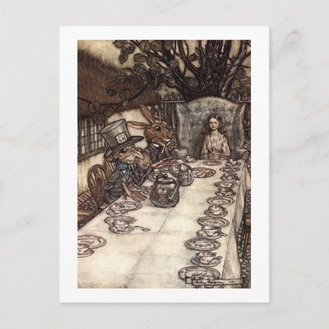 A Mad Tea-Party Postcard (Front)