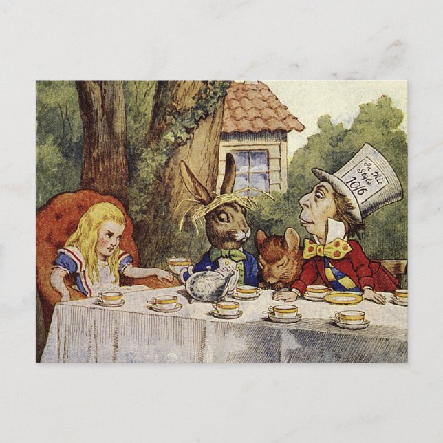 A Mad Tea Party Postcard (Front)
