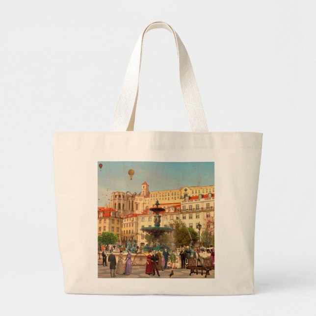A Magia do Rossio Large Tote Bag (Front)