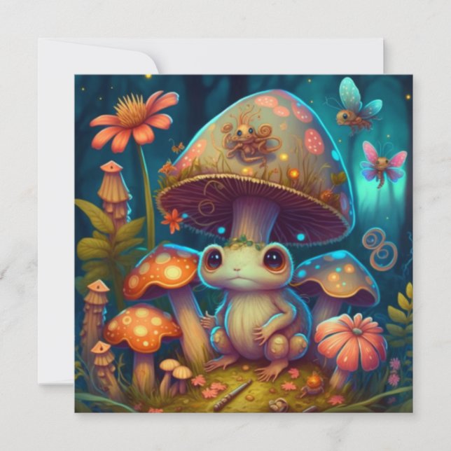 A magic mushroom frog  (Front)