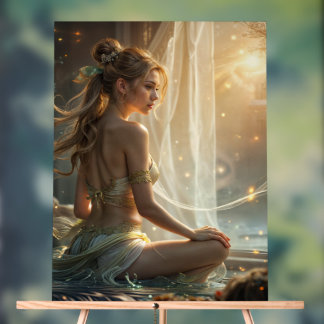 A magic relax time acrylic sign