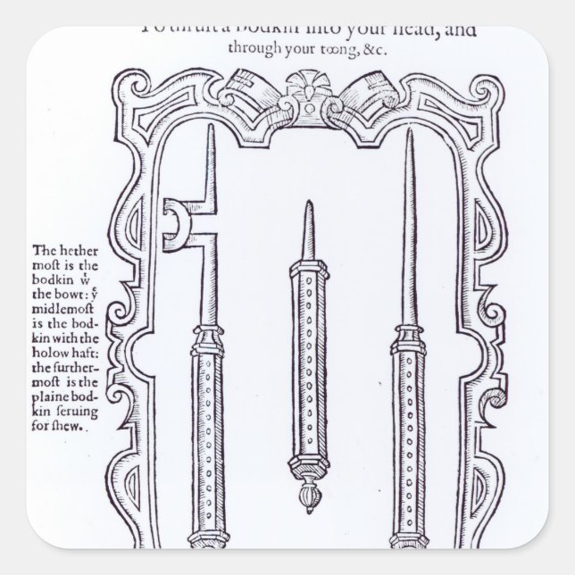 A Magic Trick Square Sticker (Front)