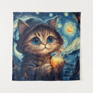 A Magical Cat Tapestry