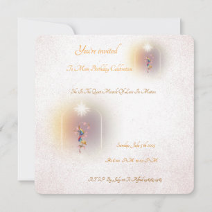 A magical celebration mom’s birthday invitation