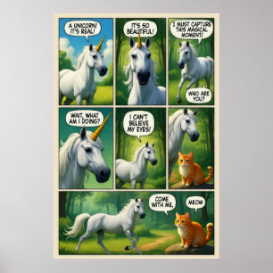A Magical Encounter with a Talking Cat Poster