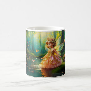 A magical fairy in a pond coffee mug