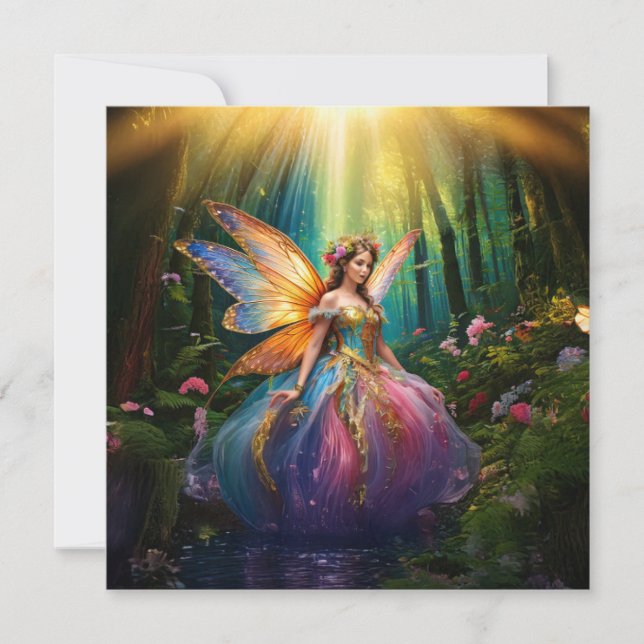 A magical fairy in an enchanted forest (Front)