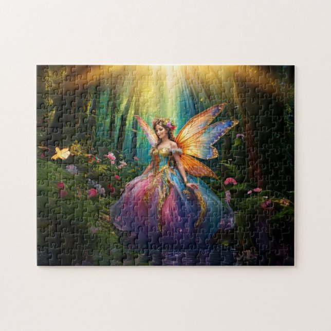 A magical fairy in an enchanted forest jigsaw puzzle (Horizontal)