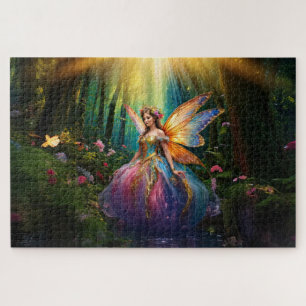 A magical fairy in an enchanted forest jigsaw puzzle