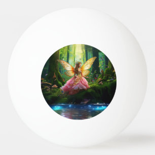 A magical fairy woodland forest ping pong ball