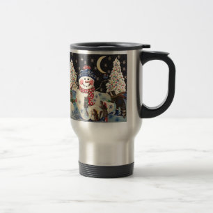 "A Magical Night in the Snow" Travel Mug