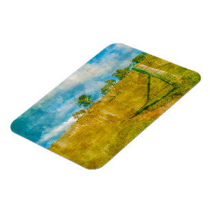 A magical pastoral landscape magnet