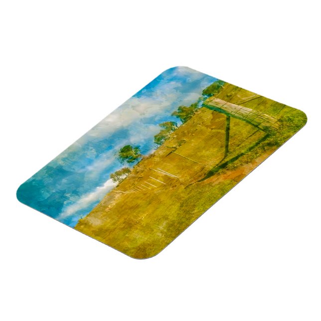 A magical pastoral landscape  magnet (Left Side)