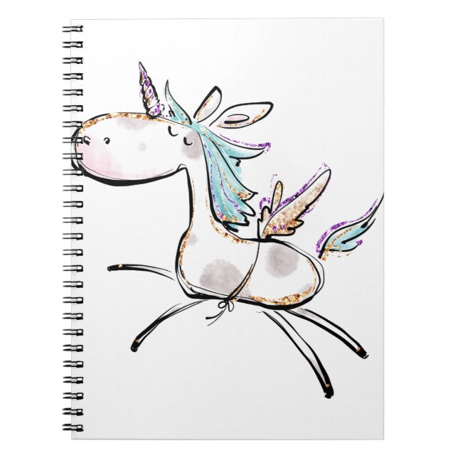 A Magical Unicorn Notebook (Front)