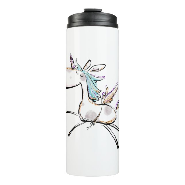 A Magical Unicorn Thermal Tumbler (Front)