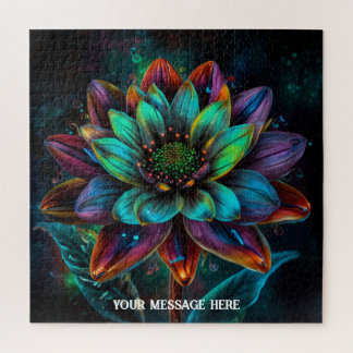 A magnificent large exotic flower blooming jigsaw puzzle